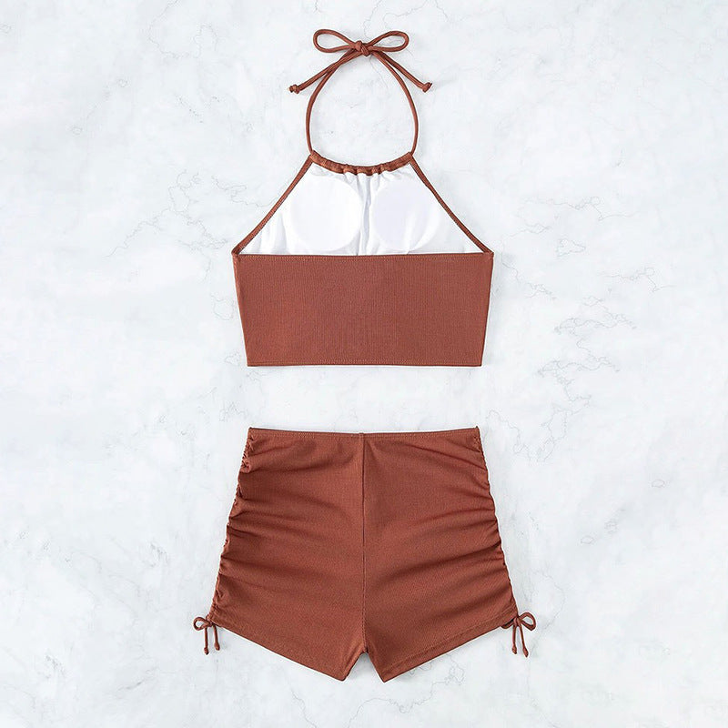 Damen Modisches Bikini-Set mit verspieltem Knotendesign R&B