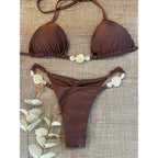 Damen Triangel-Bikini mit eleganten Verzierungen R&B