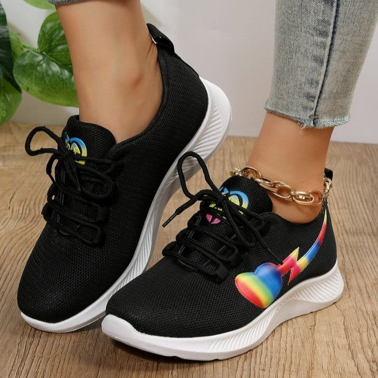 Damen Sportliche Lauf-Sneaker mit auffälligem Design R&B