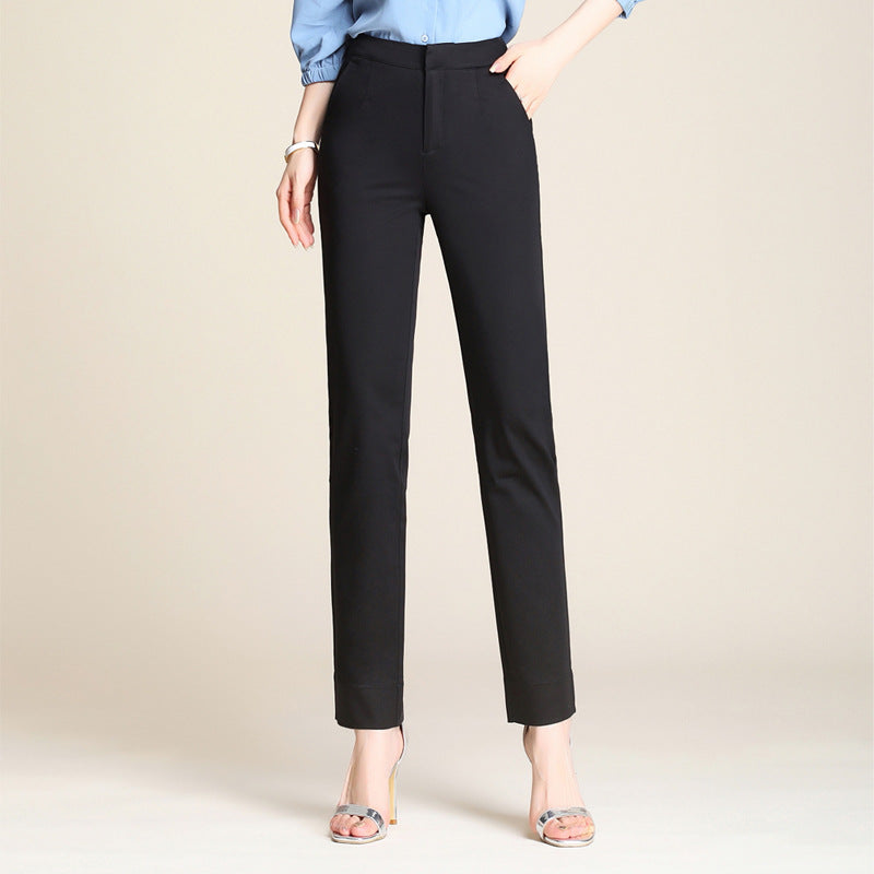 Damen Stoffhose High Waist mit schmaler Passform