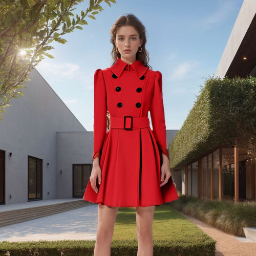 Damen Trenchcoat mit eleganter taillierter Passform R&B