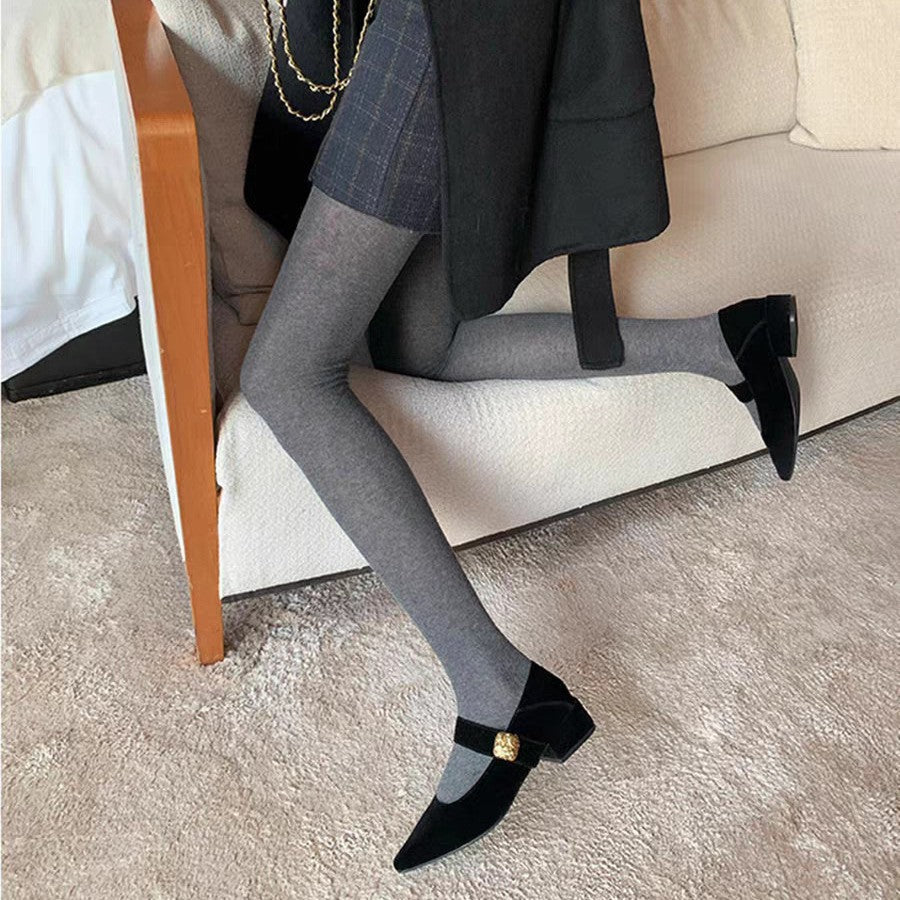 Damen modische Ballerinas mit elegantem Riemchen und luxuriöser Schnalle R&B