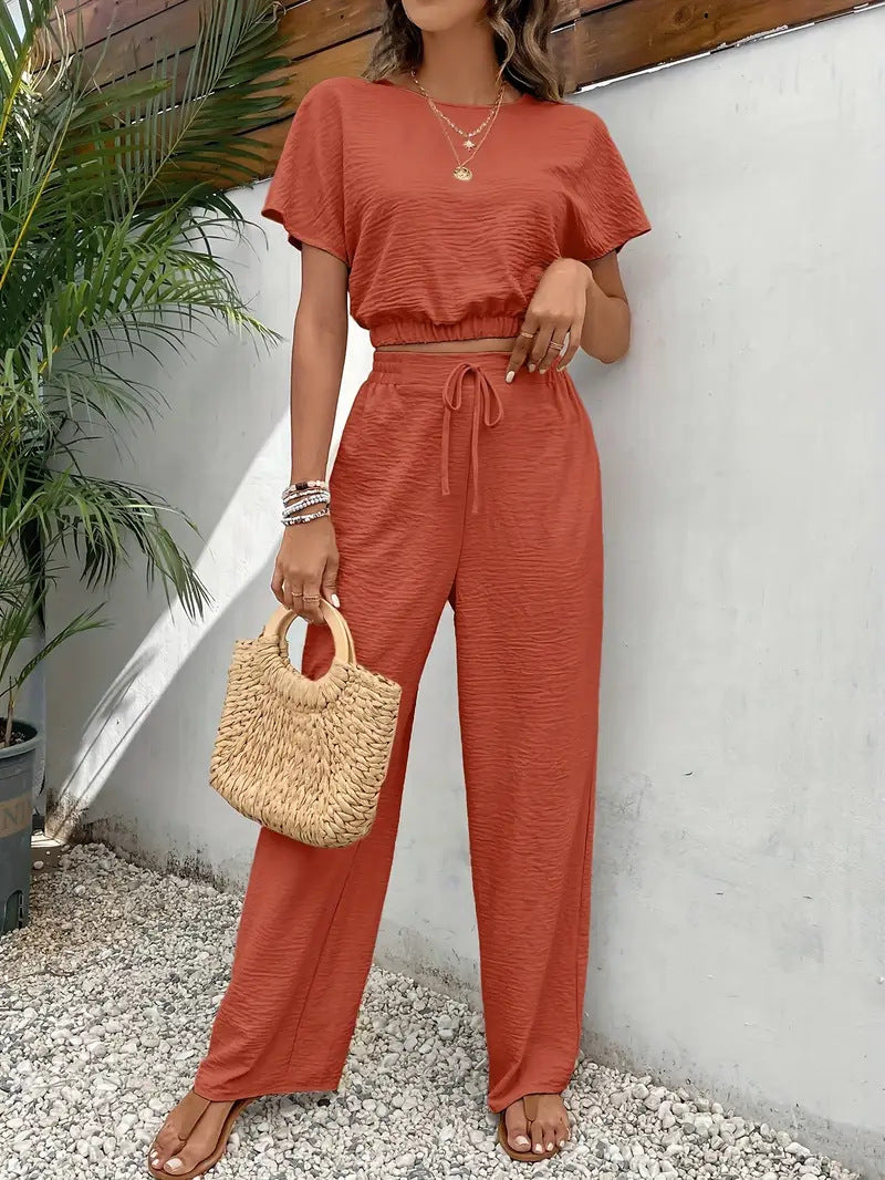 Damen lässiges Two-Piece Lounge-Set R&B