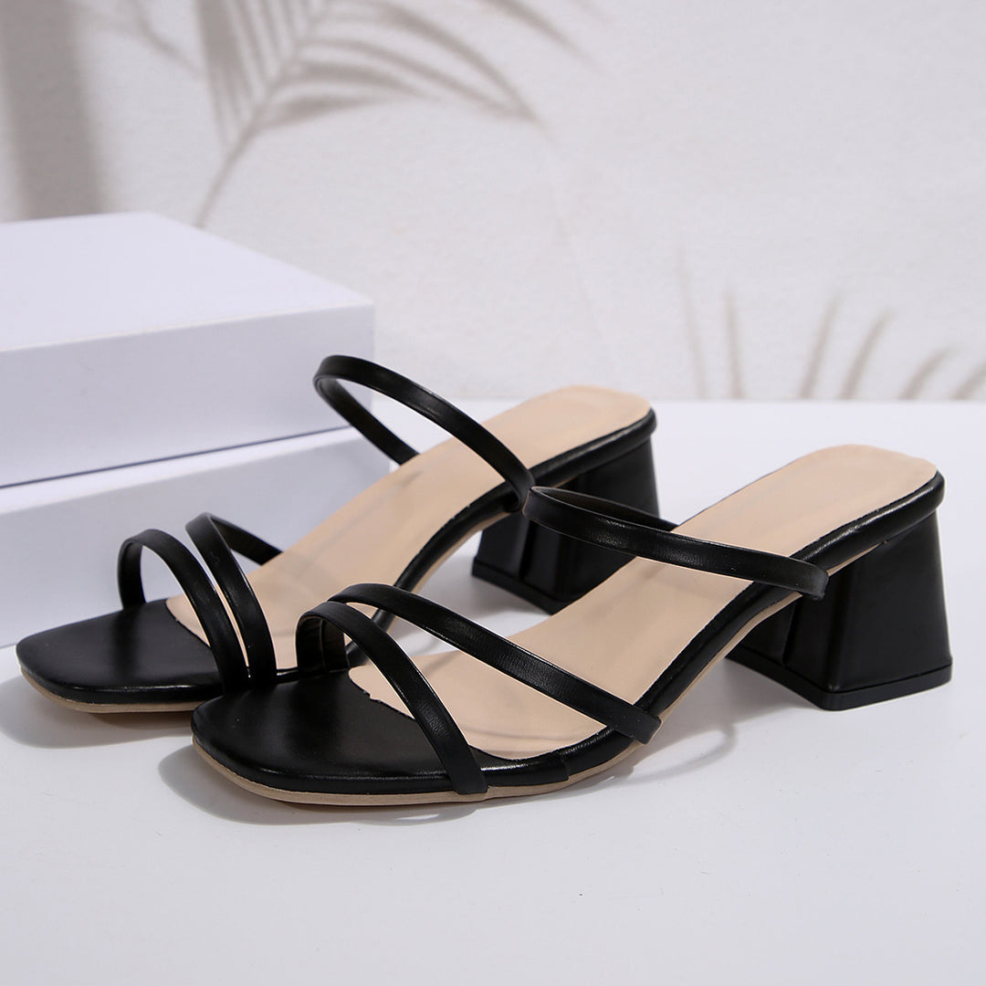 Damen Elegante Sandalen mit Blockabsatz R&B