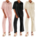 Damen luftiges und elegantes Zweiteiler-Set R&B