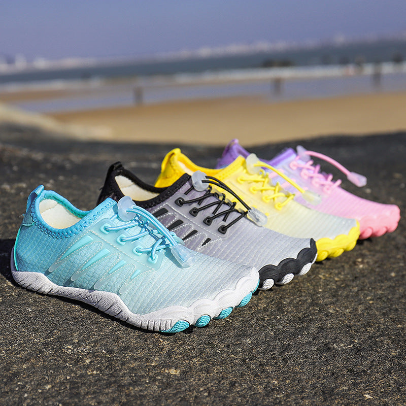 Damen Aqua-Freizeitschuhe mit elastischem Schnürsystem und rutschfester Sohle R&B