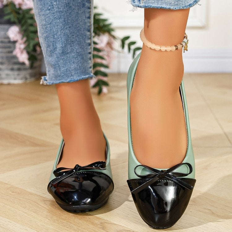 Damen Bequeme Ballerinas mit elegantem Schleifendetail R&B