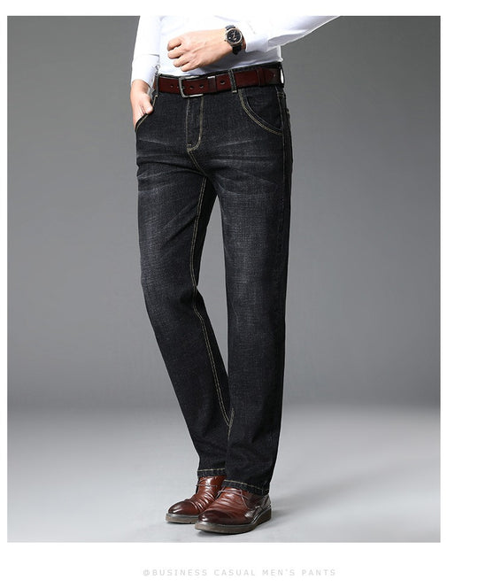 Herren klassische Jeans im lässigen Business-Stil mit besonders bequemer Passform R&B