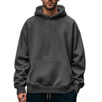 Damen Kapuzenpullover mit lässigem Schnitt und praktischer Kängurutasche R&B