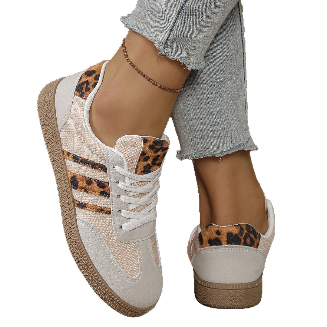 Damen Sneakers im modischen Leo-Design mit komfortabler Sohle R&B