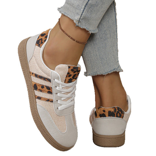 Damen Sneakers im modischen Leo-Design mit komfortabler Sohle R&B