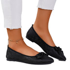 Damen Ballerinas mit floralem Muster und Schleifenverzierung R&B