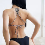 Damen Bustier-Bikinioberteil mit asymmetrischem Schnitt R&B