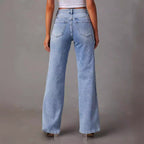 Damen Hochtaillierte Flared Jeans R&B