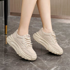Damen Chunky Sneakers mit dämpfender Sohle und atmungsaktiver Obermaterialstruktur R&B