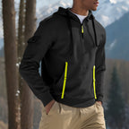 Herren Sportlicher Kapuzenpullover mit stylischen Reißverschlusstaschen R&B