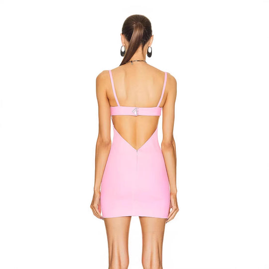 Damen Cocktailkleid mit trägerlosem Design und figurbetontem Schnitt R&B