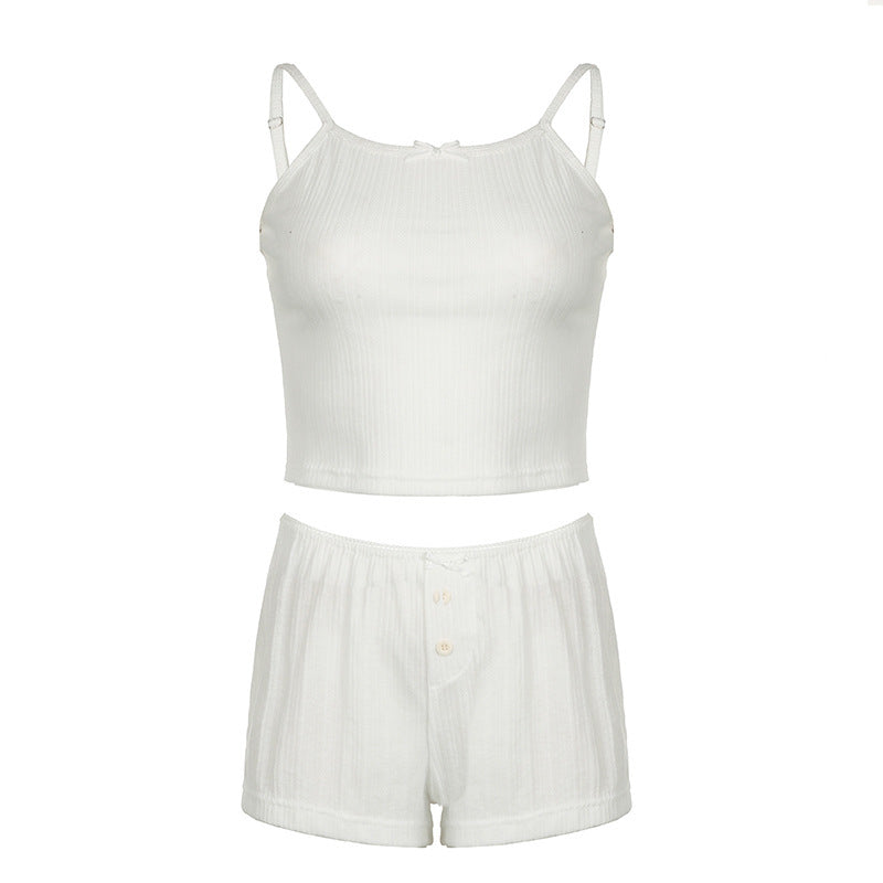 Damen Schlaf-Set mit elegantem Spitzendetail und floralem Muster R&B
