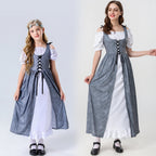 Damen Trachtenkleid mit romantischen Rüschendetails und bezaubernder Schnürung R&B