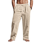 Herren entspannte Sommerhose mit elastischem Bund und praktischen Seitentaschen R&B