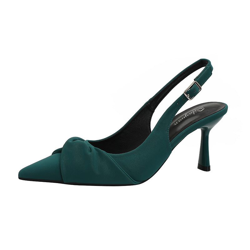 Damen Slingback-Pumps mit eleganter Drapierung R&B