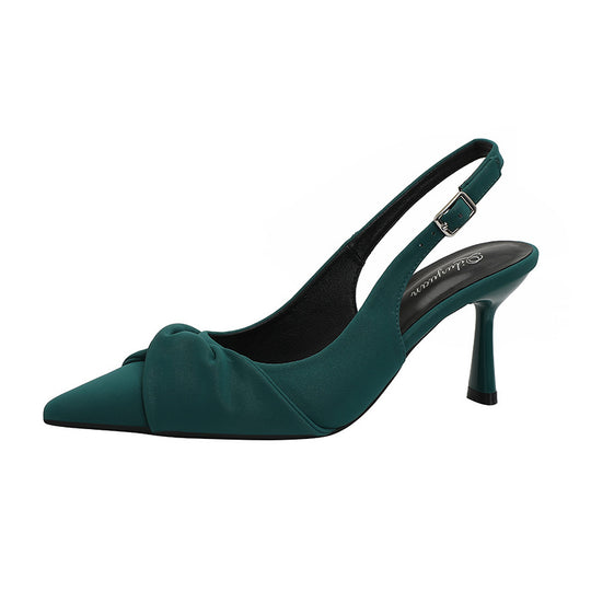 Damen Slingback-Pumps mit eleganter Drapierung R&B