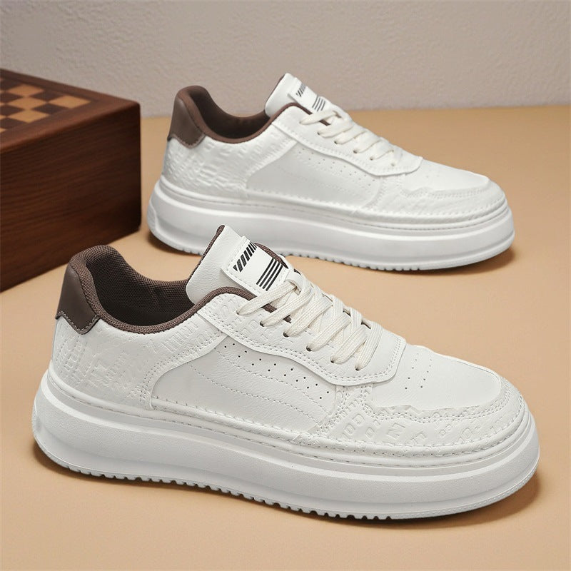 Damen Komfortable Sneakers mit strukturiertem Obermaterial und hoher Plattform R&B