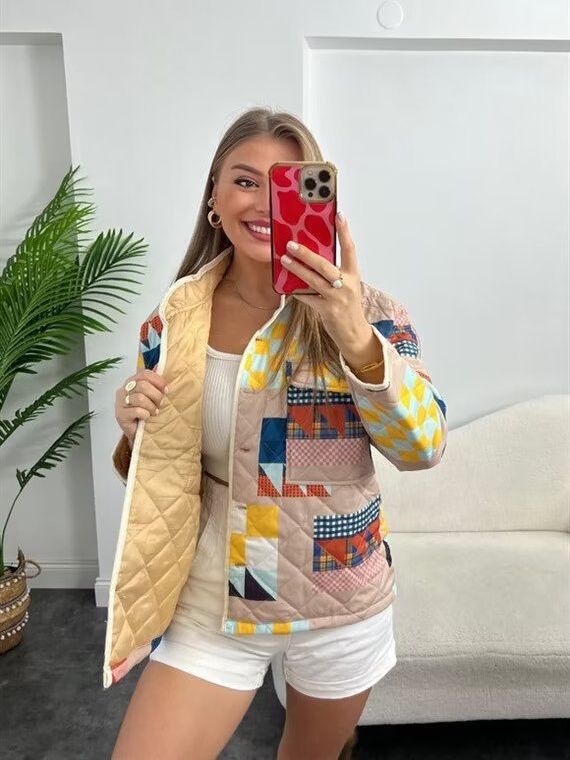 Damen gestepptes Urban Outfit R&B