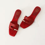 Damen modische Slides mit exklusivem Kettendetail R&B