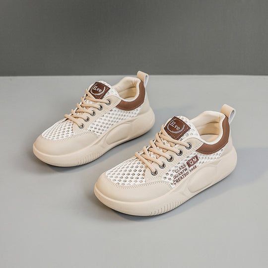 Damen Atmungsaktive Sneakers mit modischem Netzdesign und dämpfender Sohle R&B