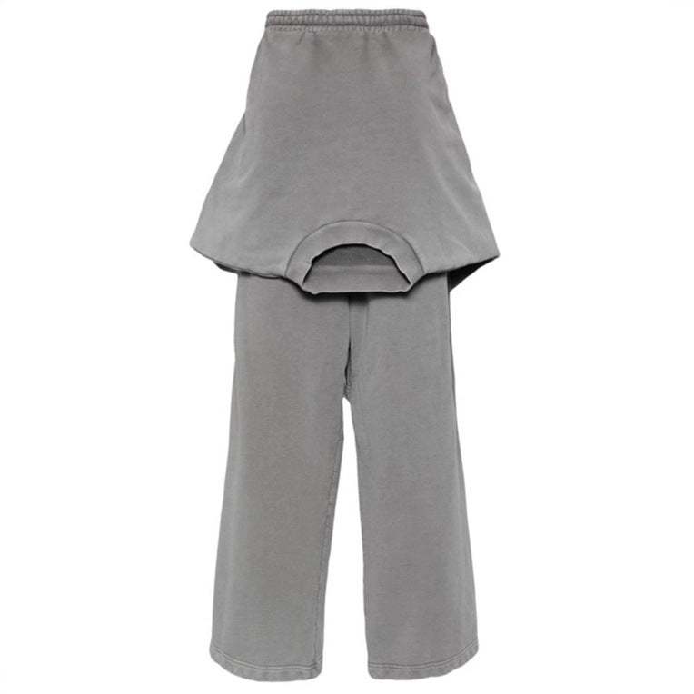 Damen Oversized Freizeithose mit seitlichen Einsätzen und elastischem Bund R&B