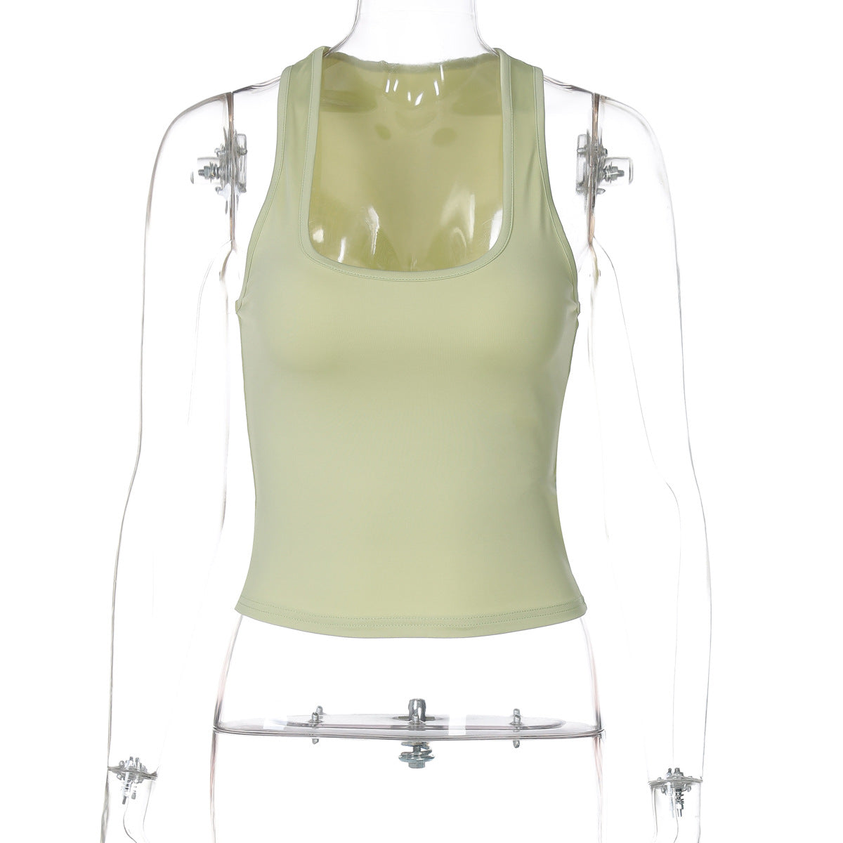 Damen Sportliches Tanktop mit breiten Trägern R&B