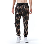 Herren Freizeithose mit Glitzer-Effekt und elastischem Bund