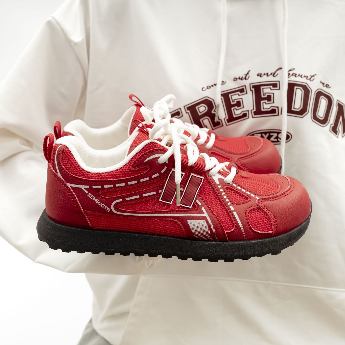 Damen Sportliche Freizeitschuhe mit rutschfester Sohle und atmungsaktivem Mesh-