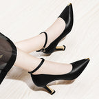 Damen Elegante Slingback-Pumps mit modischem Schmuckdetail R&B