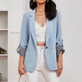 Damen Elegante Blazerjacke mit Kontrastdetails R&B