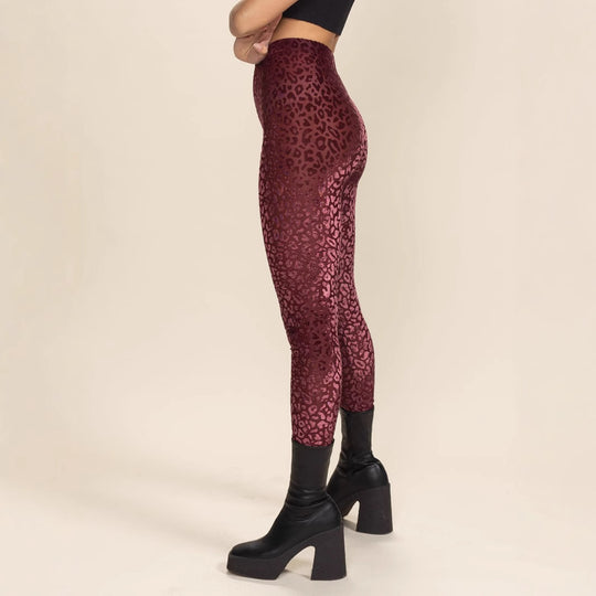 Damen Hochtaillierte Leggings mit animalischem Muster R&B