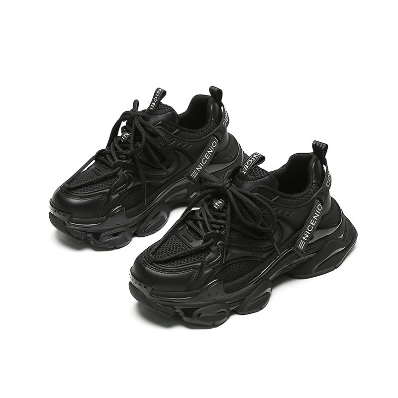 Damen Sportliche Trend-Sneaker mit atmungsaktiven Mesh-Einsätzen und gepolstertem Einstieg R&B