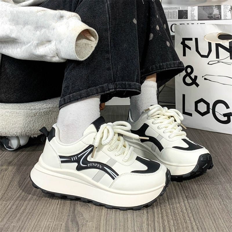Damen Trendige Chunky Sneakers mit dämpfender Plattform-Sohle R&B