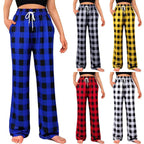 Damen Relaxed Fit Karierte Loungehose R&B