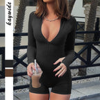 Damen Sportlicher Bodysuit R&B