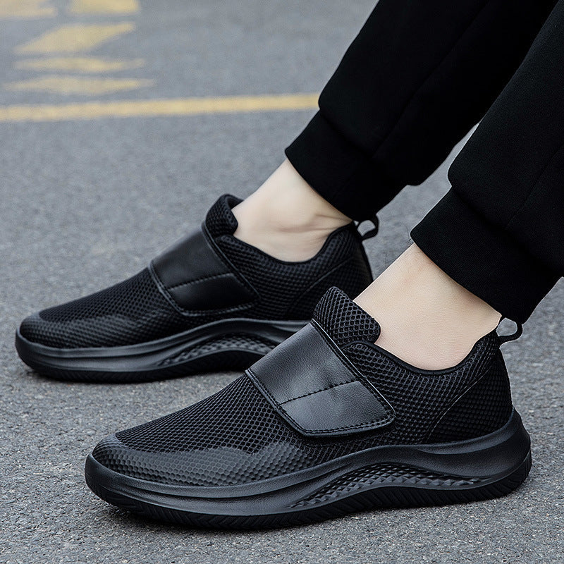 Damen Sportliche Slip-On Sneakers mit elastischem Klettverschluss R&B