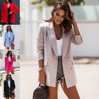 Damen modischer Blazer mit doppelter Knopfleiste und raffiniertem Schnitt R&B