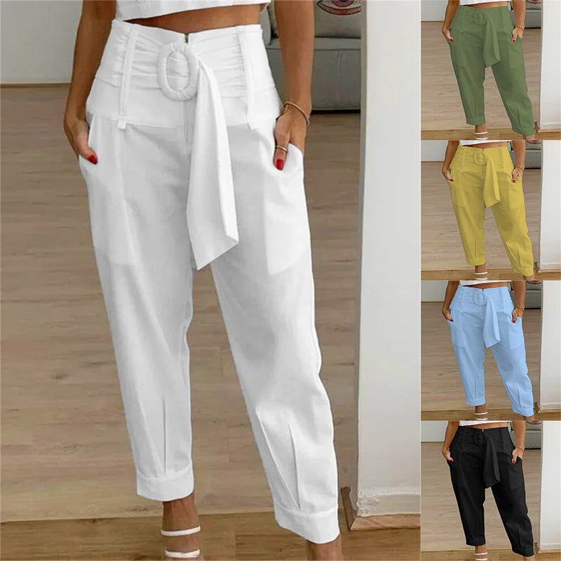 Damen Modische Culotte mit eleganter Schleifenoption R&B