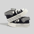 Damen Hochwertige Chunky Sneakers mit Gingham-Details
