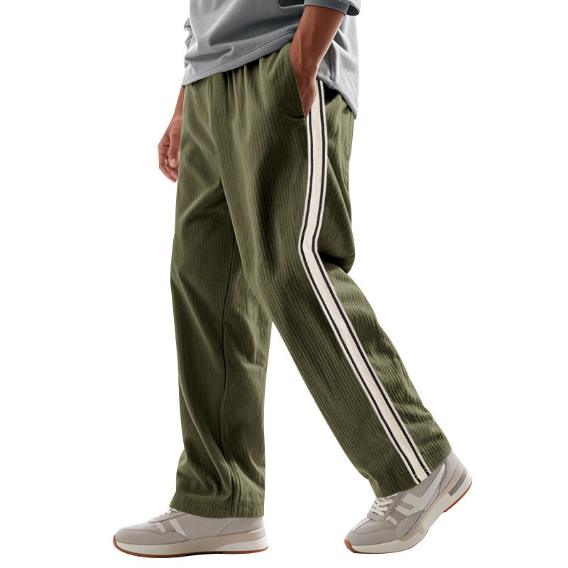 Herren Sportliche Plank-Hose mit Streifen-Design R&B
