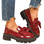 Damen Loafers mit elegantem Schleifen-Design und rutschfester Sohle