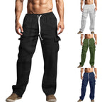 Herren Cargo-Hose im lässigen Schnitt mit elastischem Bund und praktischen Taschen R&B