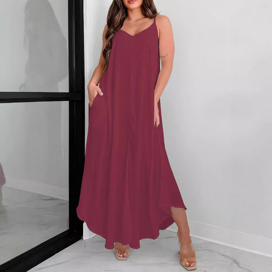 Damen Sommerliches Maxi Kleid R&B