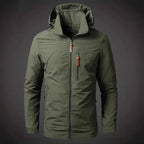 Herren Wetterfeste Funktionsjacke mit verstellbarer Kapuze R&B